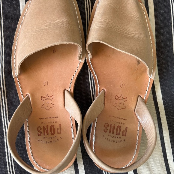 Pons Shoes - Pons women’s Tan Leather Sandals